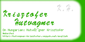 krisztofer hutvagner business card